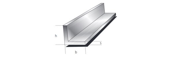 Aluminium Winkelprofile gleichschenklig