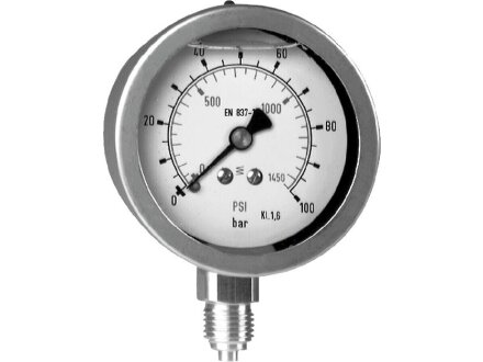 Manometerbehuizing Ø 63 mm MT-63-0 / 1,6BP-G1 / 4a-R-RF-G