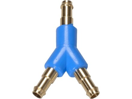 Y-Steckverbinder 3mm, DN 2,3 VSSTY-3-MS - Y-Stecknippel-Verbindung aus Messing und Kunststoff
