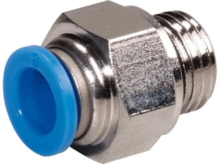 Male Connector, hose 10mm, STVS-QCKO-G1 / G1 / 8a, 8a-10-MSV-S-M120