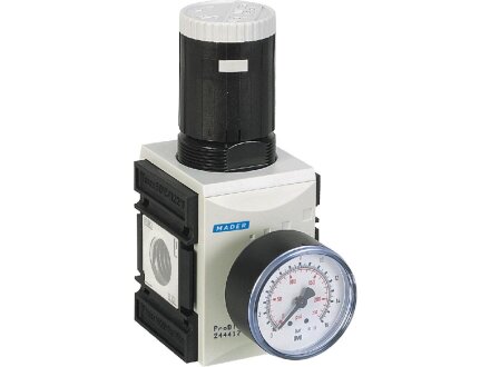 Druckregler G 45323 DR-H-G1/2i-16-0,5/10-PA66-PB2 - Baureihe ProBloc 2 mit Manometer