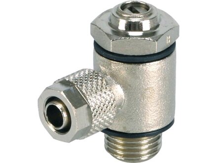 Exhaust flow control valve DRVA-HSASVS-M5a-2,7 / 4-MSV-NBR-SS-MA-10