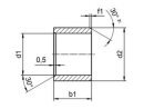 Zylindrische Gleitlager (Form S) GSM-0708-10 / d1=7 mm / d2=8 mm / b1=10 mm