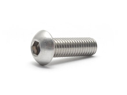 DIN 7380 Flat head bolt with hexagon socket, stainless steel A2, 0