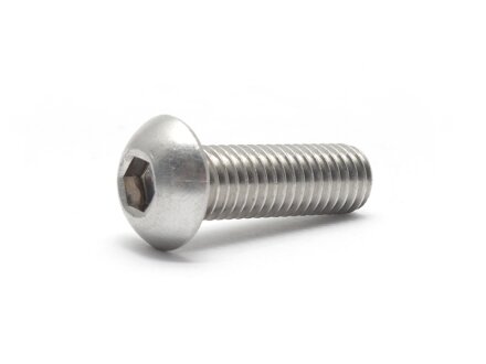 DIN 7380 Flat head bolt with hexagon socket, stainless steel A2, M4x14