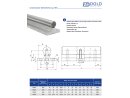 Linear guide rail Supported TBS25 - 500mm long