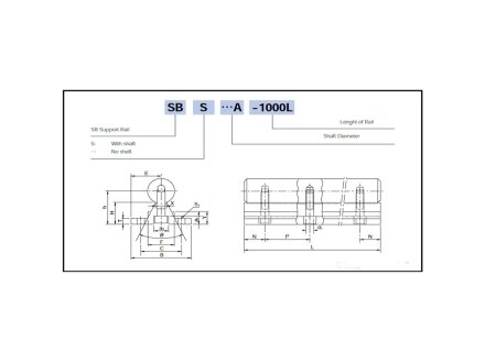 DOLD Mechatronik  Linearführung, Supported Rail SBS40 - 1000mm lang, 86,50  €