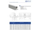 Guía lineal, carril soportado SBS16 - 500 mm de largo
