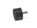 Buffer, screw M10x28, Ø60mm, height 20mm, hardness 70