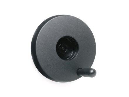 Elesa disc handwiel met handgreep voor positie-indicator, 125 mm Ø, 8 mm boring