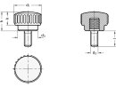 ELESA kartelschroef, diameter 30 mm, M8x16 mm