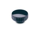 écrou moletée ELESA avec manchon en acier inoxydable, noir, diamètre 30 mm, M8