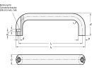 Bow handle, blank, length 128mm