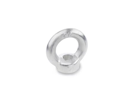 Ring nut, galvanized steel, M12