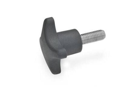 Star handle screw, set screw stainless steel, Ø 32mm, M6x25