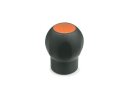 bouton ELESA Softline, bouchon orange, diamètre 43mm, M10