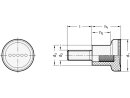 ELESA-Rändelknopfschraube, diamètre 25 mm, M6, 25 mm