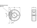 Anello di regolazione in acciaio inossidabile, con intaglio, diametro interno 20 mm