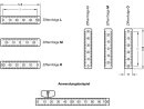 Plastic scale 1000mm long, numeric level, zero point left