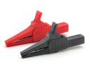Alligator clip, alligator clip to 27mm, SET 1x red and 1x...
