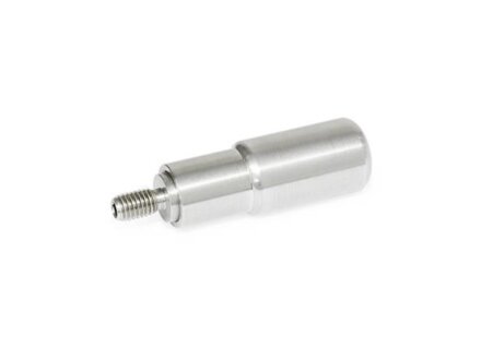 Rotatable cylindrical handle, stainless steel, diameter 18mm, M6