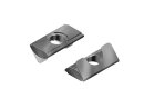 Sliding block, 10.8x4.1mm, pivotable, slot 8, guide bar, M6, l=20mm, spring plate, galvanized steel