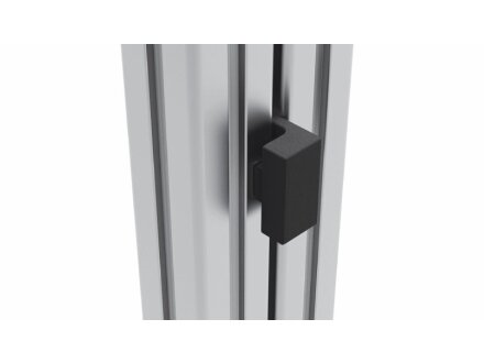 Fermaporta magnetico, PA6, slot di fissaggio 8/10 zinco, piastra