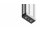 Transport- und Fußplatte, 50x100mm, M10, Befestigungslöcher für Schraube M10, Zinkdruckguß, schwarz pulverbeschichtet