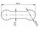 Schroefdeksel, insteekkap voor geleiderail FIFO | VPA 1 set (= 20 stuks)