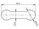 Schraubenabdeckung Einführungskappe für Führungsschiene FIFO    | VPA  1 Set (= 20 Stück)