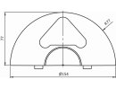 Endkappe XL für Parkschiene hoch / hoch (Set)    | VPA  1 Set (= 2 Stück)
