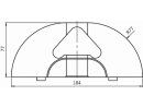 Tappo terminale XL per binario di parcheggio alto / alto (set)> 100 mm | VPA 1 set (= 2 pezzi)