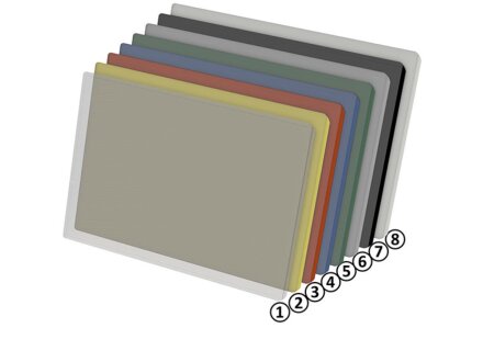 Side open KANBAN envelope 200 x 85 transparent | VPA 50 pieces