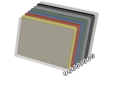 Open top KANBAN envelope 200 x 135 black | VPA 50 pieces