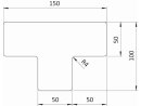 Bodenmarkierung T-Form 50 grün  RAL 6016   | VPA  40 Stück