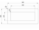 Onderraam 1/2 DIN A4 liggend rood RAL 3020 | VPA 10 stuks