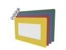 Finestra da pavimento 1/3 A4 verticale giallo RAL 1018 | VPA 10 pezzi