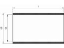 Seitlich offene magnetische Etikettenhülle 60 gelb  RAL 1018 100mm  | VPA  50 Stück