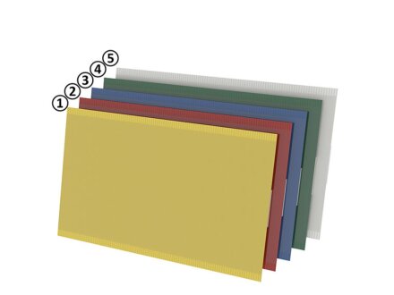 Side open magnetic label cover 60 red RAL 3020 200mm | VPA 50 pieces