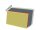 Zelfklevende etikethoes aan de zijkant open 60 geel RAL 1018 200mm | VPA 50 stuks