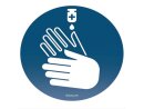 Sanitize Hands Sticker | VPA 5 pieces