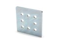 Verbinderplatte I-Typ Nut 8, 80x80mm, Stahl 4mm...