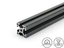 Perfil de aluminio negro 30x30L B tipo ranura 8,...