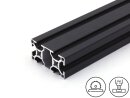 Profilo in alluminio nero 30x60L B tipo con scanalatura...