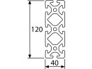 Perfil de aluminio 40x120S (pesado) I tipo ranura 8,...