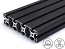Aluminiumprofiel zwart 40x160L I-Type Groef 8, 5,57kg/m,...