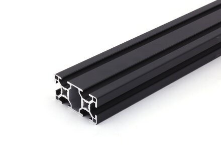 Profilo in alluminio nero 30x60 L tipo B asola 8 leggero  500mm