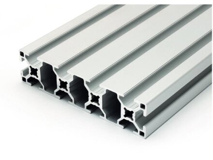 Aluminium profiel 30x120 L B type groef 8 licht zilver alu  200mm