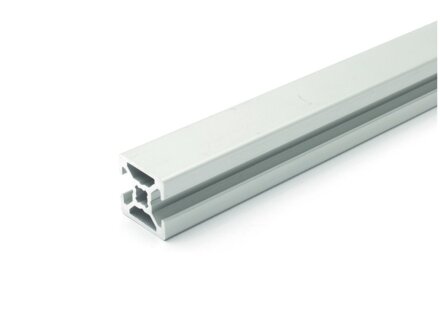 Design Aluminiumprofil 20x20 L 2 Nuten 180 G. B Typ Nut 6 silber eloxiert Alu Profil - Standardlänge  600mm