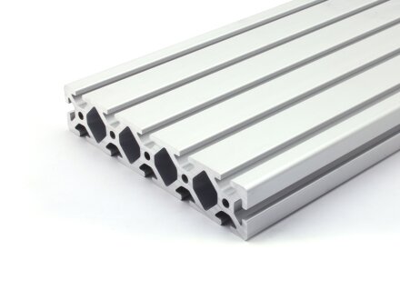 Aluminium profiel 40x200 S I type groef 8 zwaar zilver alu profil  1200mm